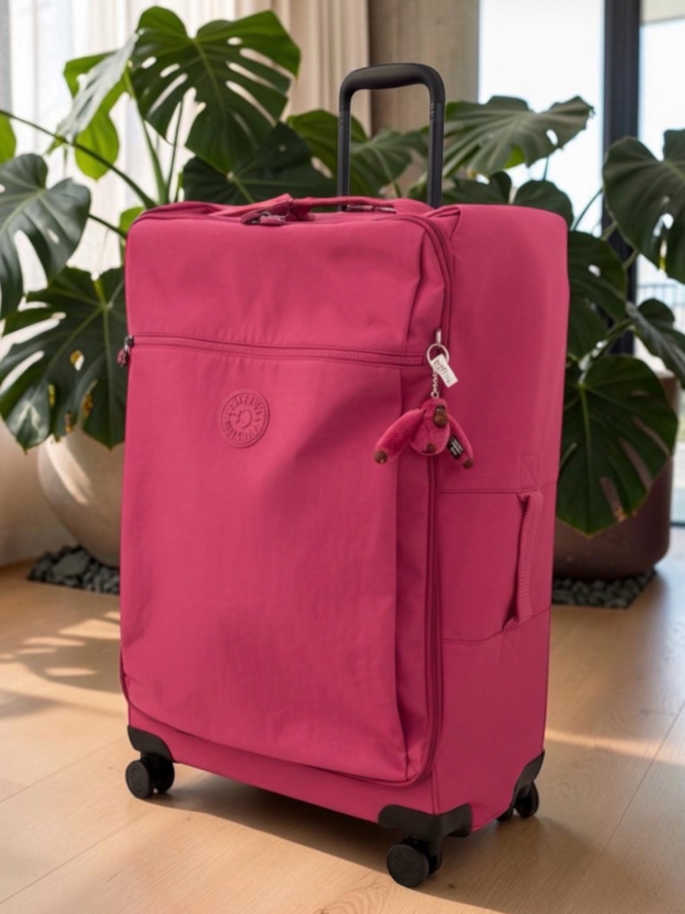 Kipling Darcey LARGE 29” Luggage Carry on Rolling Travel Suitcase Purple Wine